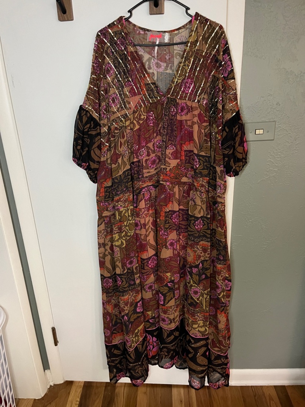 Free People Bohemian Floral Maxi Dress